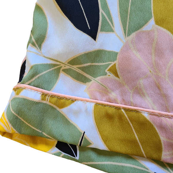 RACHEL ZOE Women's Large Floral Botanical Shorts Polyester Unlined - Picture 5 of 8